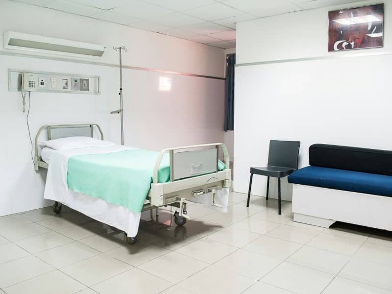 A hospital room.