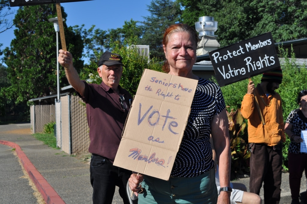 Redding Senior Center Protesters Demand Regular Meetings and Greater Transparency